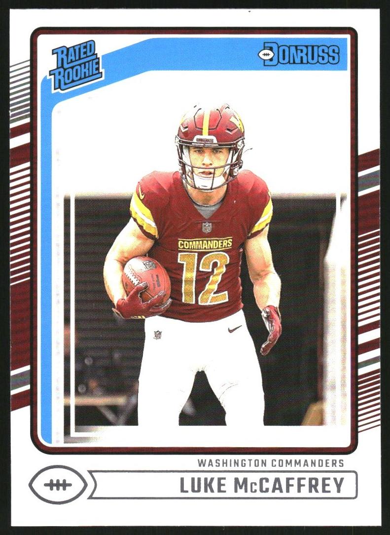 Luke McCaffrey 2024 Donruss Football card