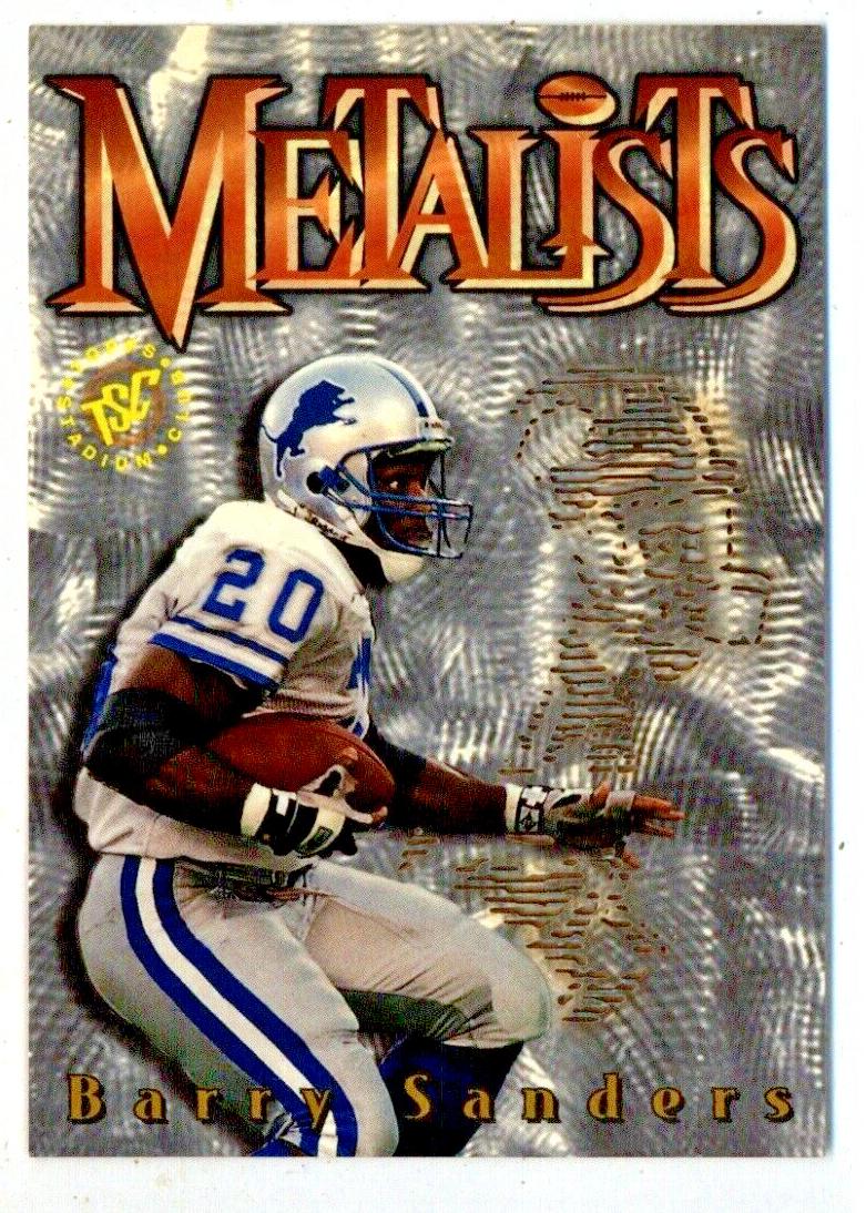 1995 Stadium Club Metalists Barry Sanders #M2 card