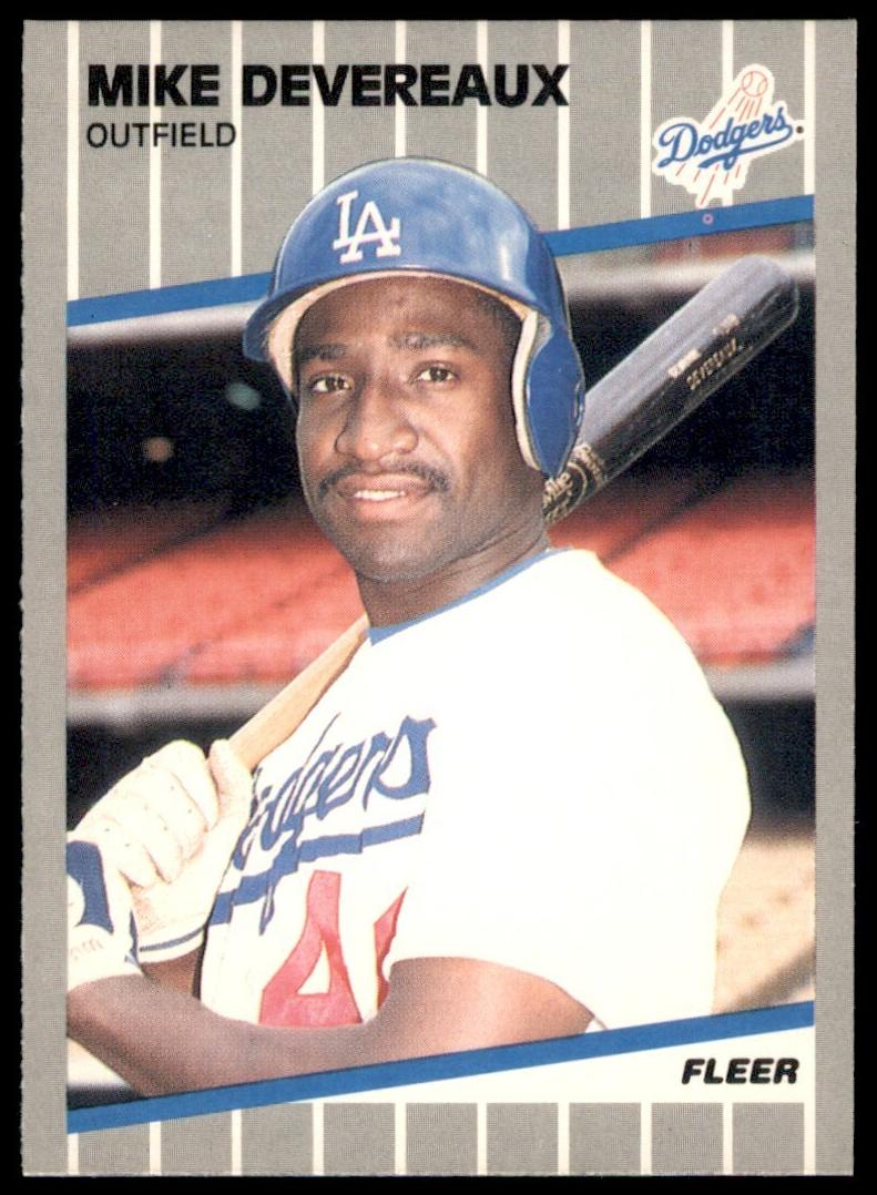 1989 Fleer Mike Devereaux #56 card