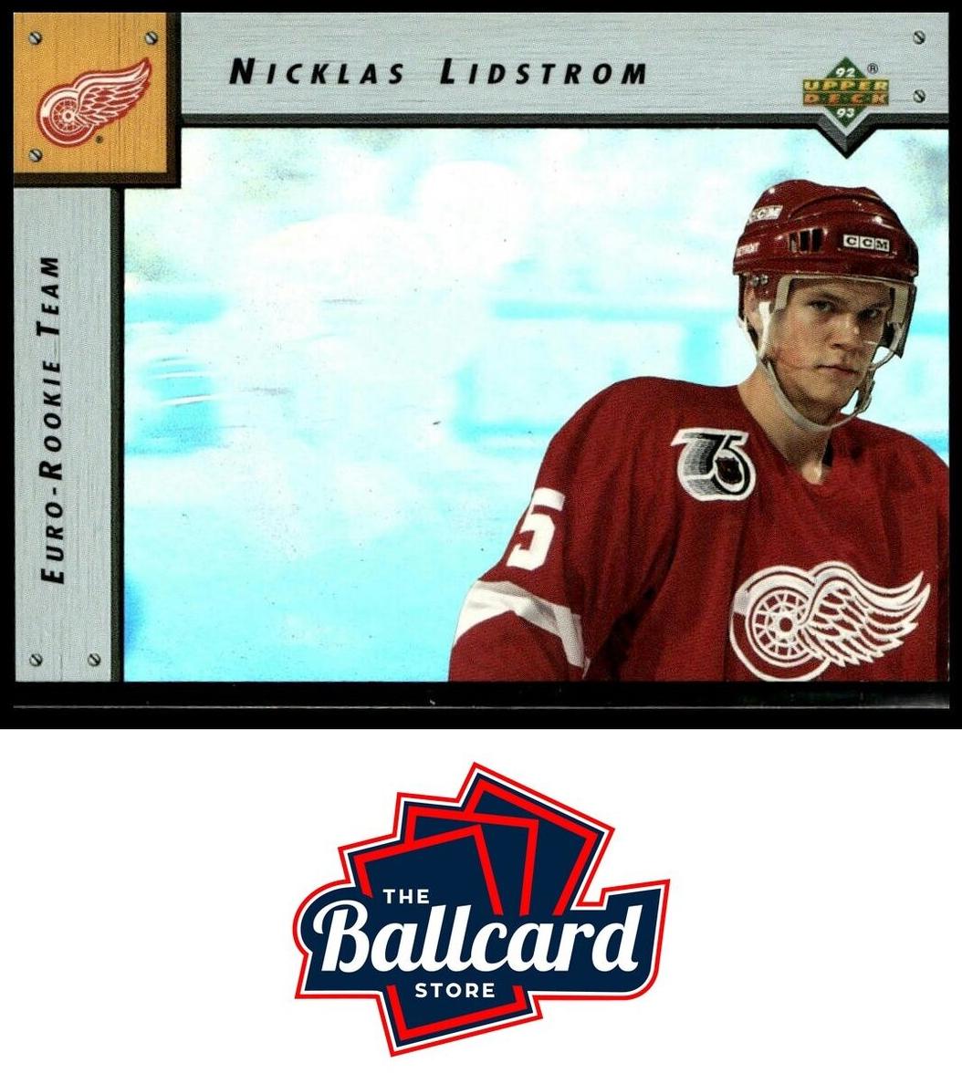 1992 Upper Deck Euro Rookie Team Nicklas Lidstrom #ERT2 card