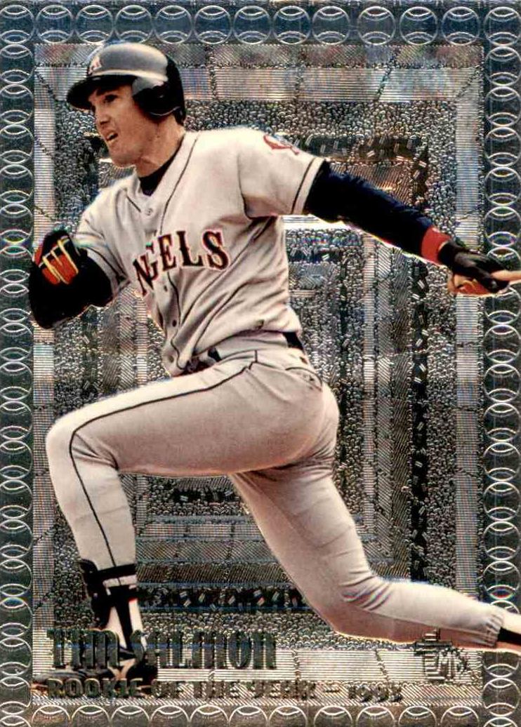 1995 Topps Embossed Tim Salmon #108 card