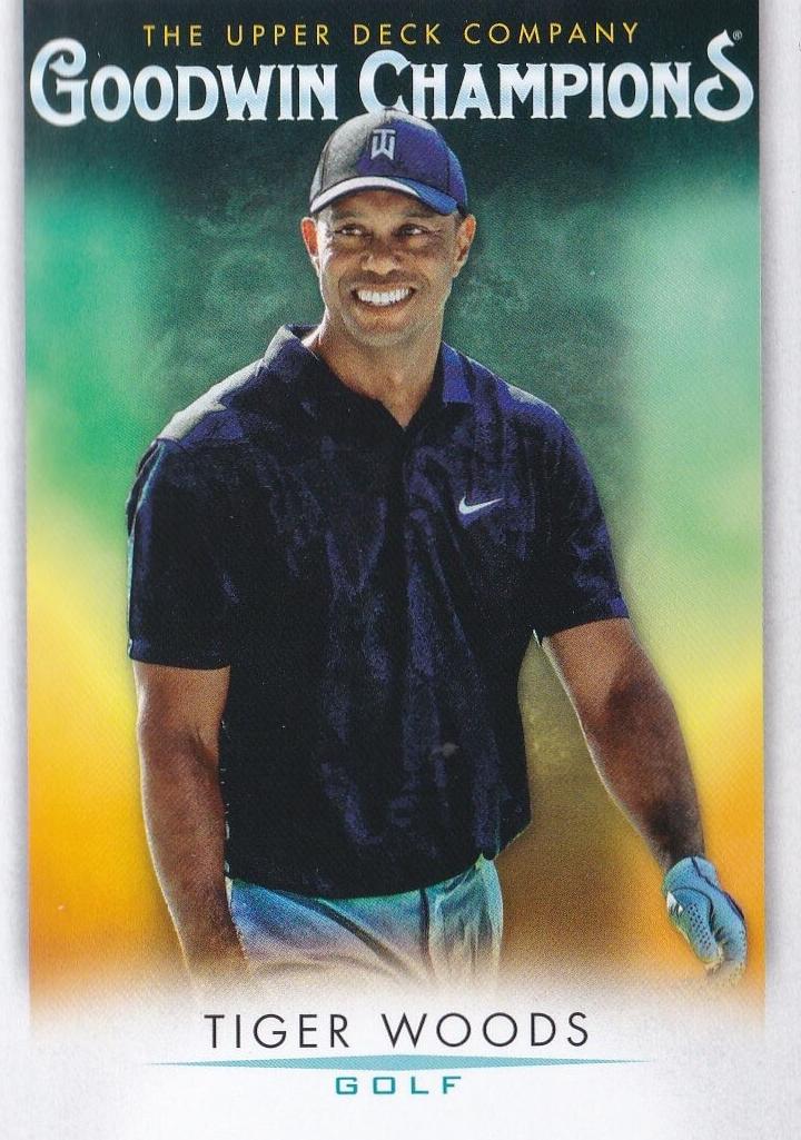 2021 Tiger Woods [Platinum Orange Prism] #25
