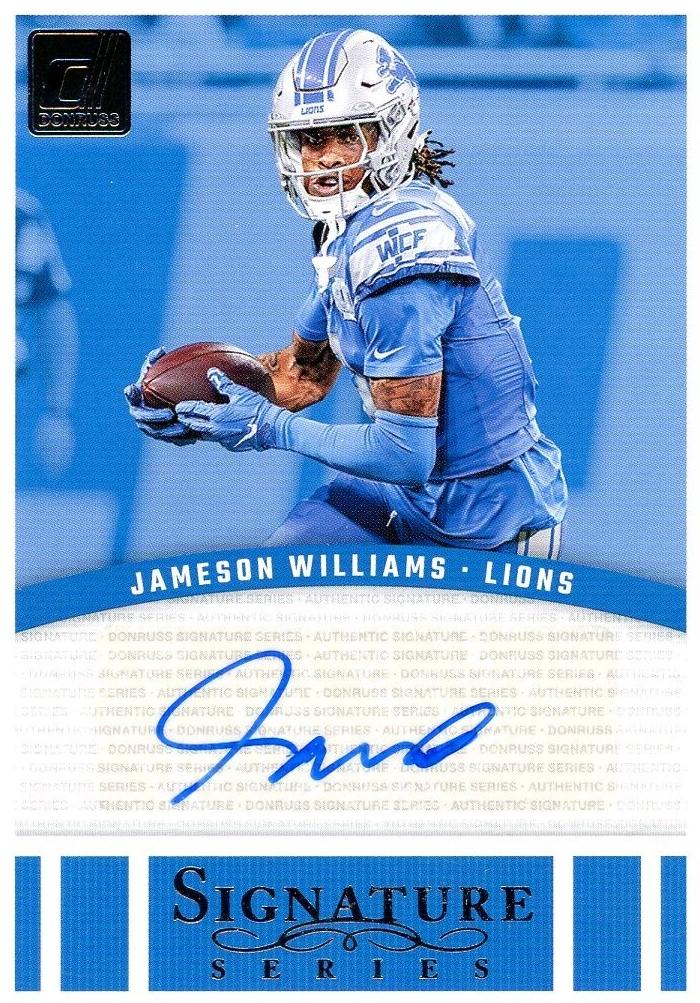 Jameson Williams 2024 Panini Donruss Signature Series Football