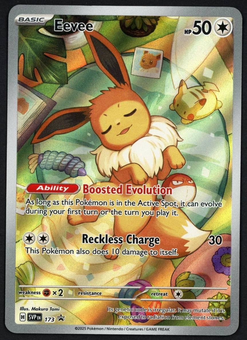 Eevee 2025 Pokemon Scarlet & Violet Black Star Promo Prismatic Evolutions Elite Trainer Box