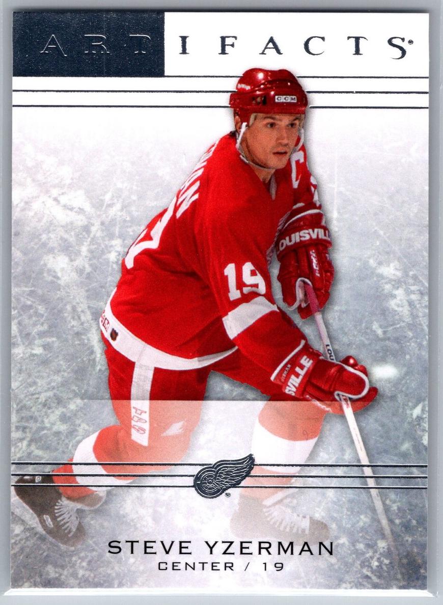 2014 Upper Deck Artifacts Steve Yzerman [Emerald] #74 card