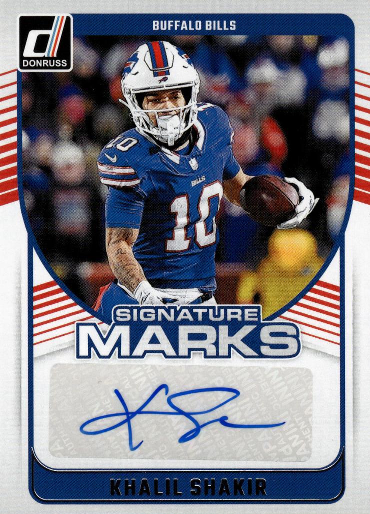 Khalil Shakir 2024 Panini Donruss Signature Marks Football