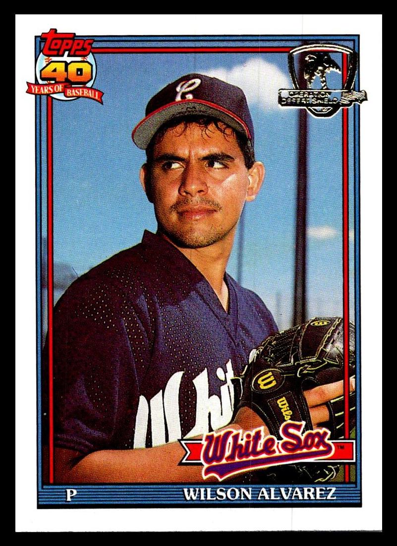 1991 Topps Wilson Alvarez #378 card