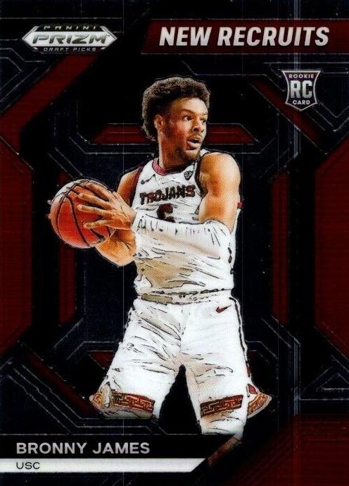Bronny James Jr. 2024 Panini Prizm Draft Picks New Recruits Basketball
