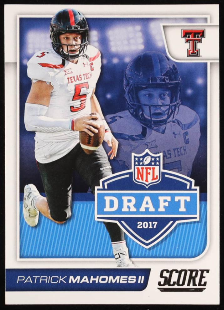 2017 Panini Score NFL Draft Patrick Mahomes II #2 card