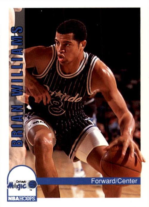 1992 Hoops Brian Williams #168 card