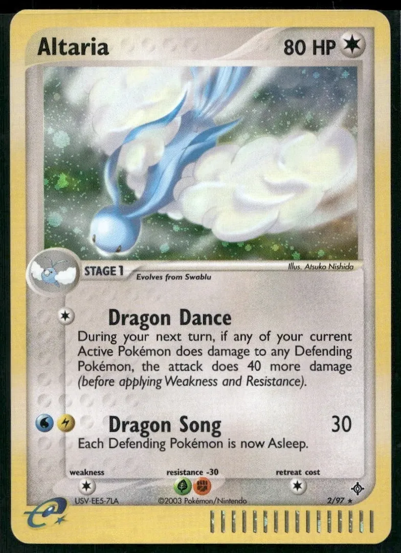 Altaria Holo 2003 Pokemon EX Dragon