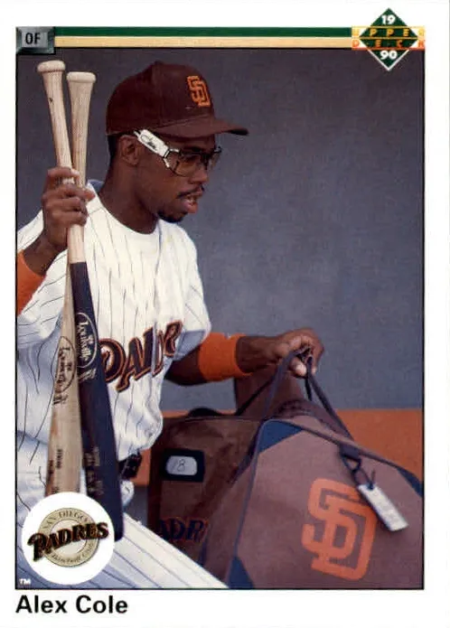 1990 Upper Deck Alex Cole #751 card