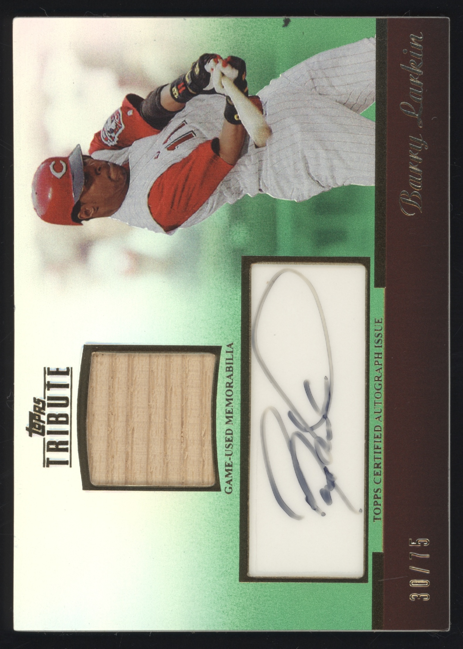 2011 Topps Tribute Baseball Green Barry Larkin #TAR-BL