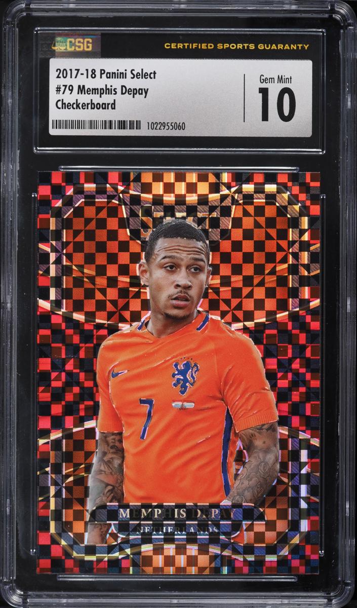 2017 Panini Select Memphis Depay [Checkerboard] #79 card