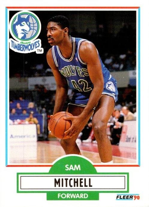 1990 Fleer Sam Mitchell #114 card