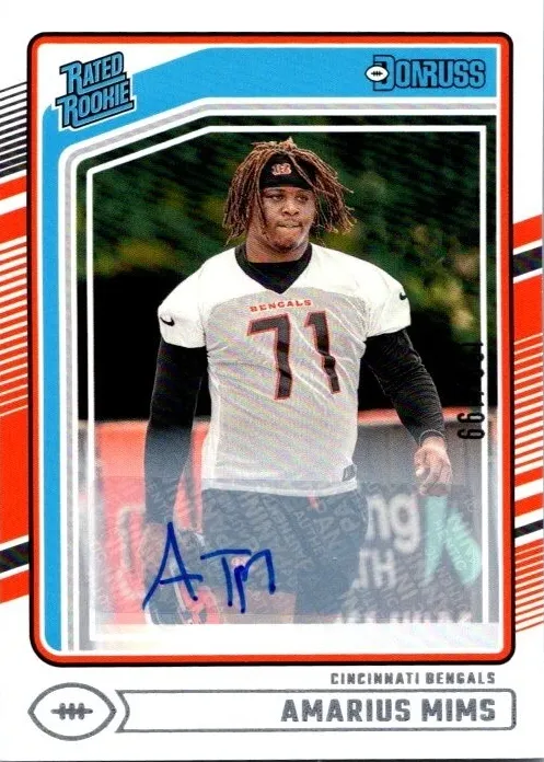 Amarius Mims 2024 Donruss Football card