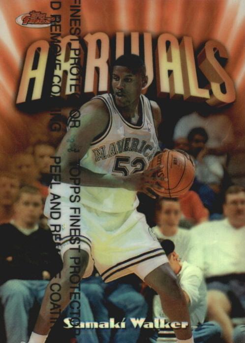 1997 Topps Finest Samaki Walker #190 card