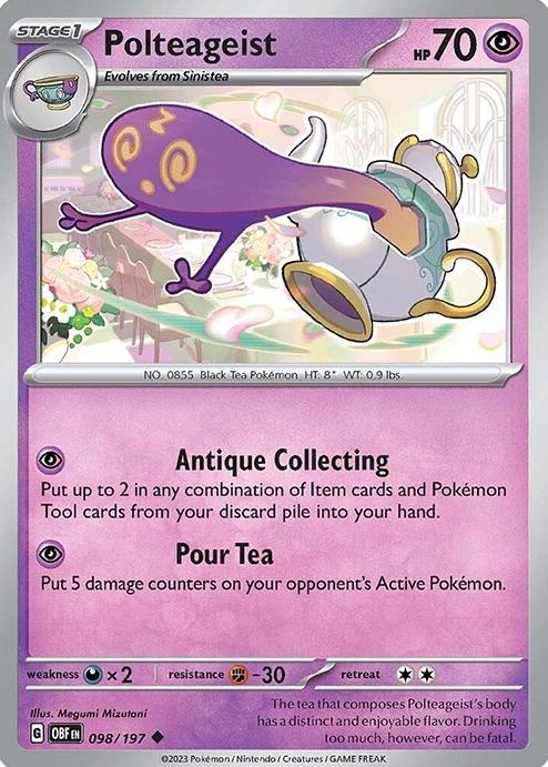 Polteageist 2023 Pokemon Scarlet & Violet Obsidian Flames