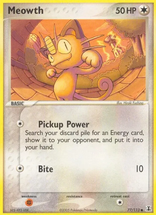 Meowth 2005 Pokemon EX Delta Species