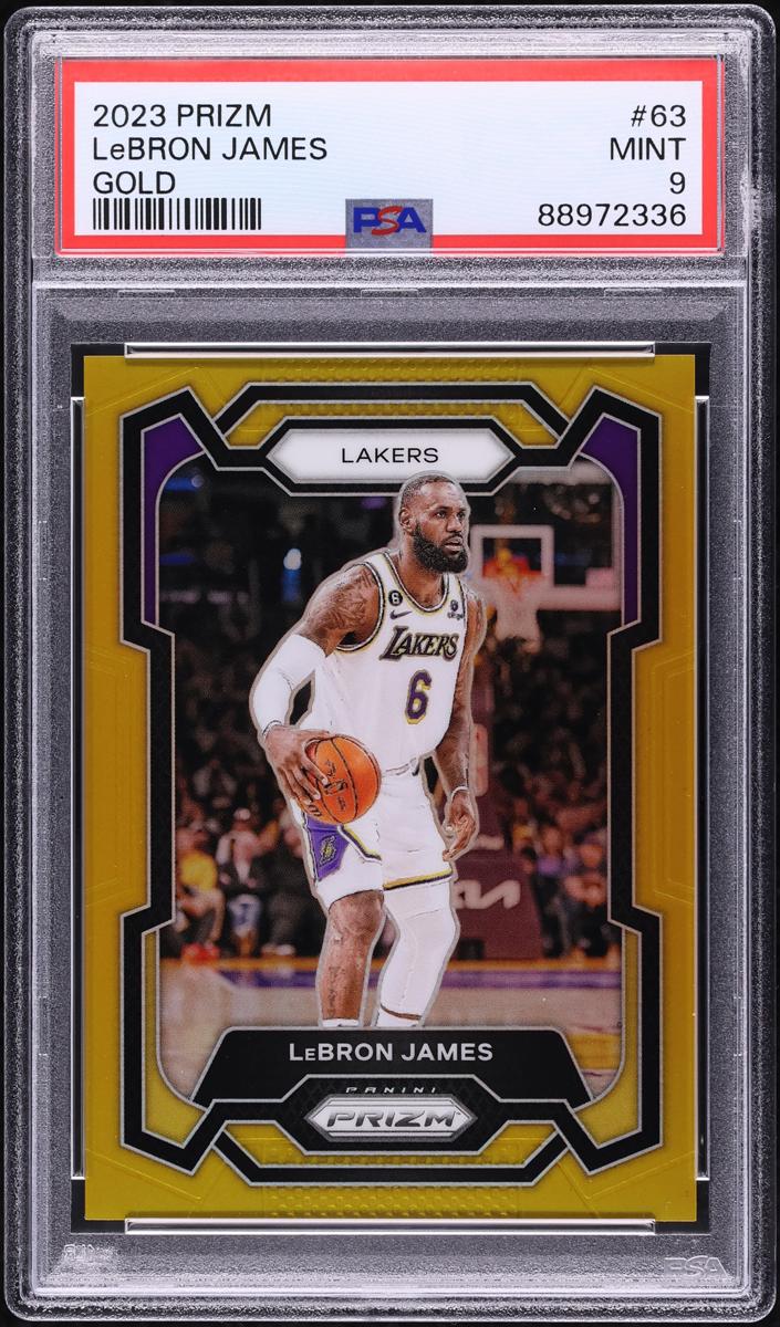 LeBron James 2023 Panini Prizm Basketball Gold #63