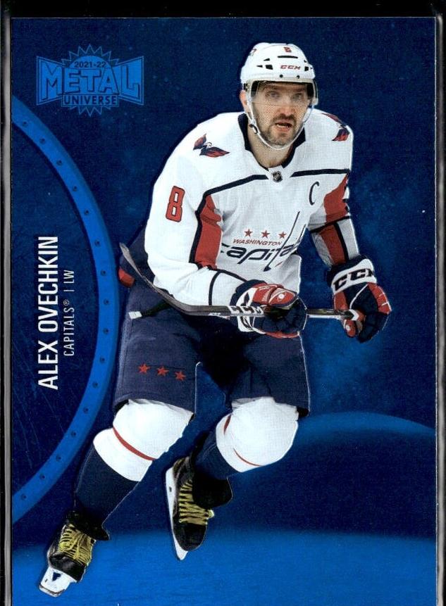 2021 Skybox Metal Universe Alex Ovechkin [Blue Spectrum] #50 card