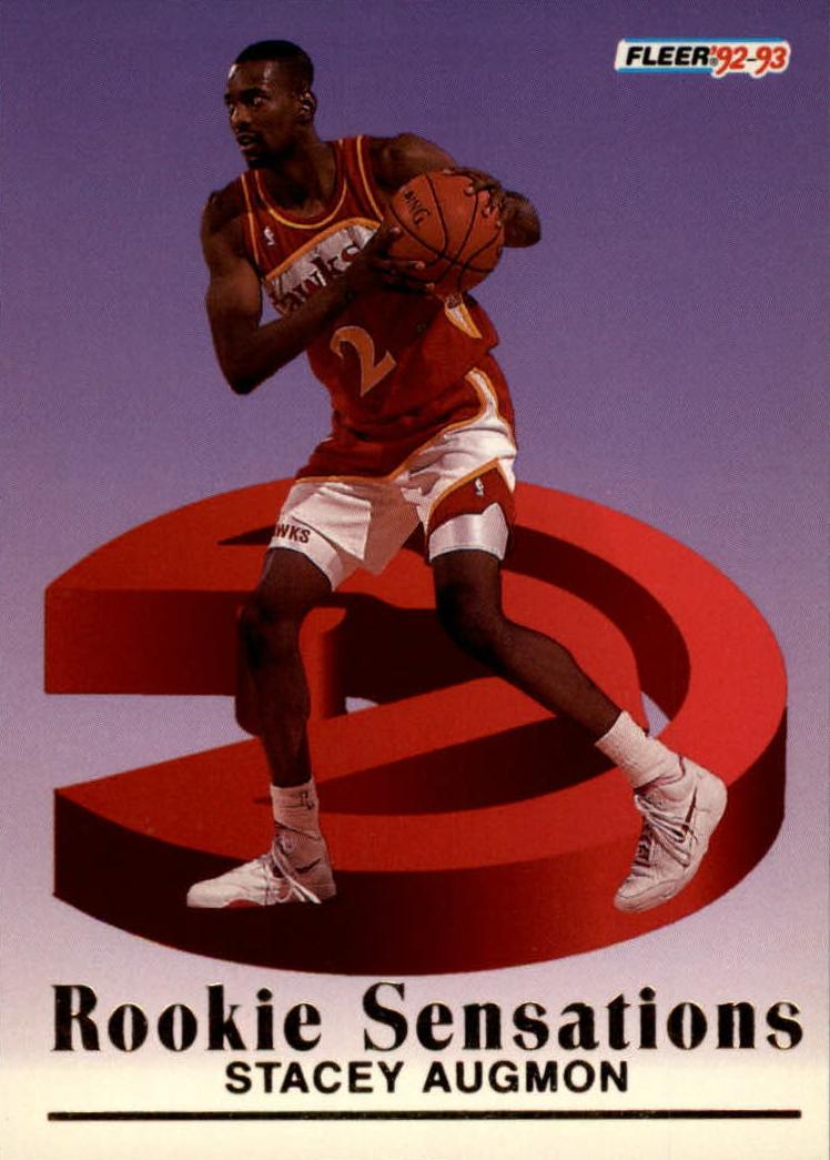 1992 Fleer Stacey Augmon #2 card