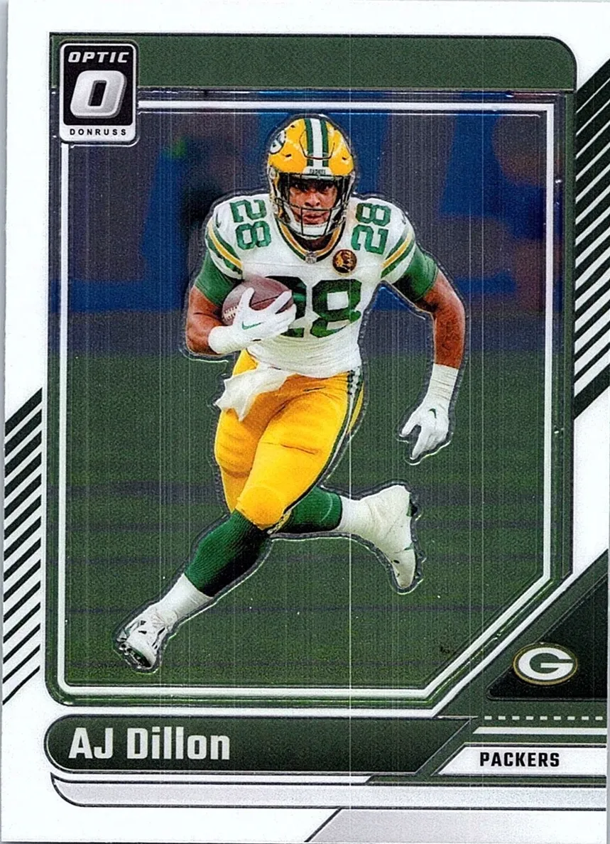 AJ Dillon 2024 Donruss Optic Football card