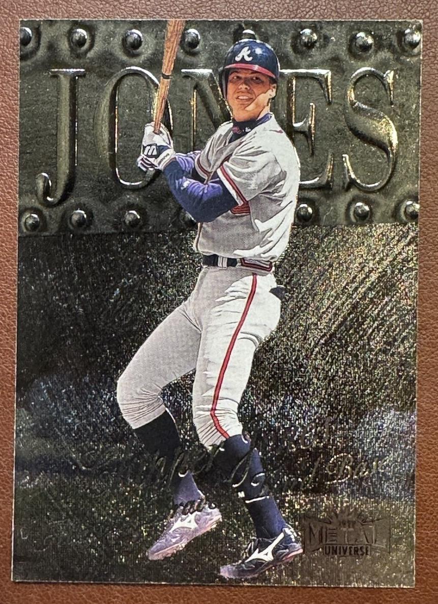 1999 Metal Universe Chipper Jones #208 card