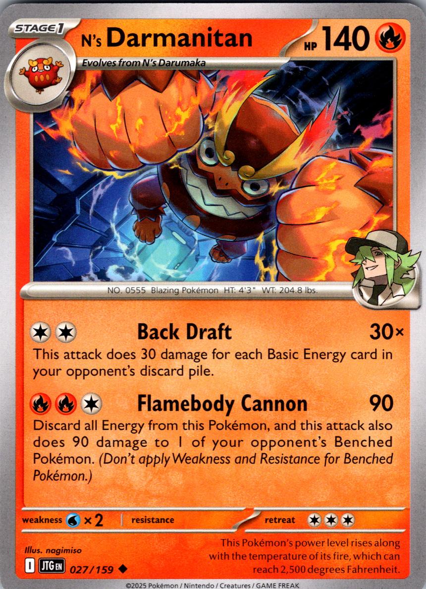 N's Darmanitan 2025 Pokemon Scarlet & Violet Journey Together