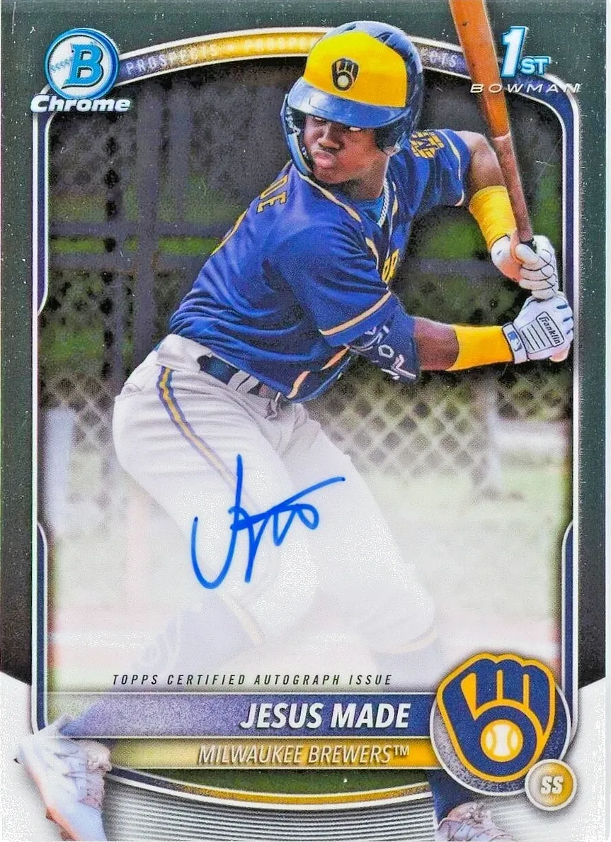 2025 Bowman Bowman Chrome #1 Jesus Made front