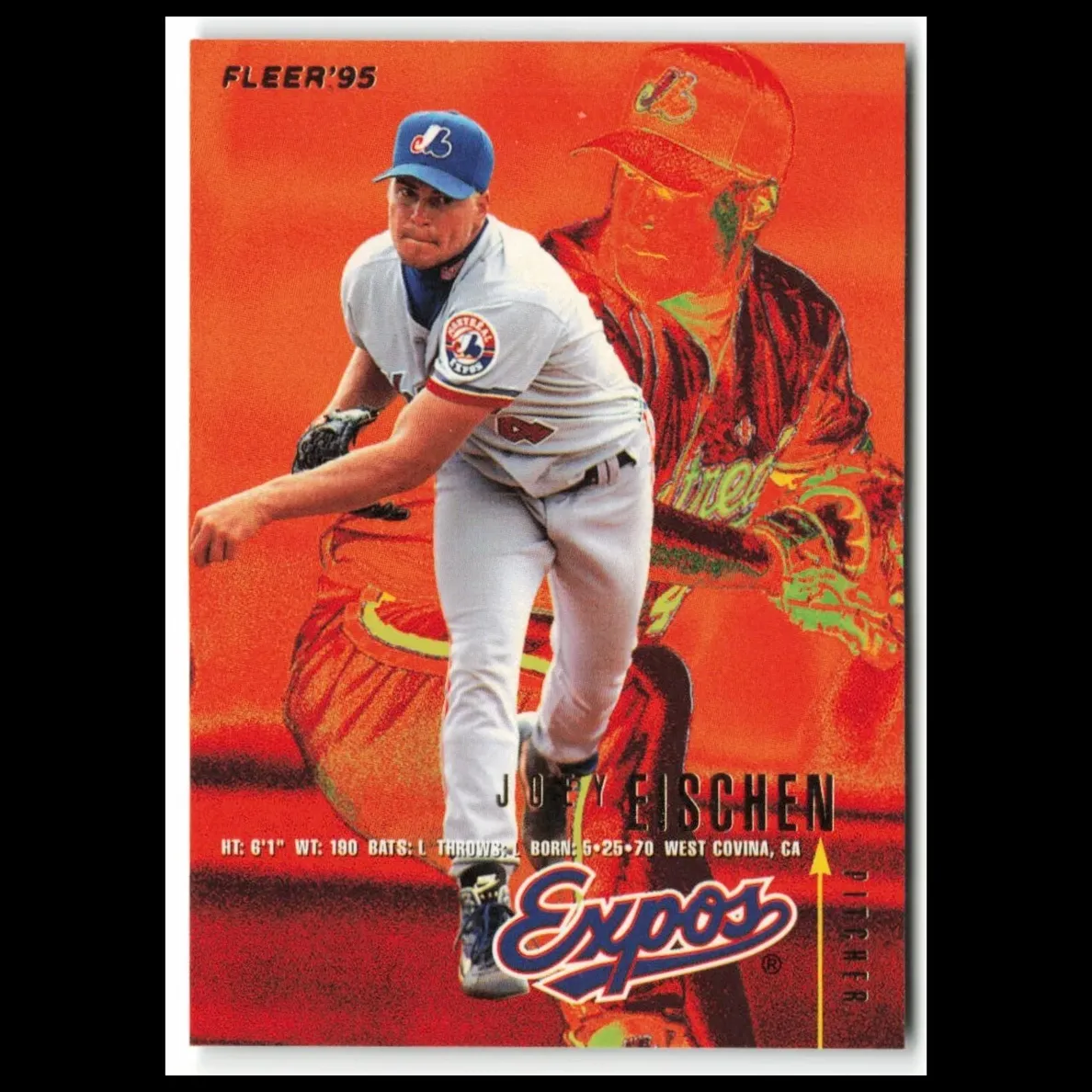 1995 Fleer Joey Eischen #347 card
