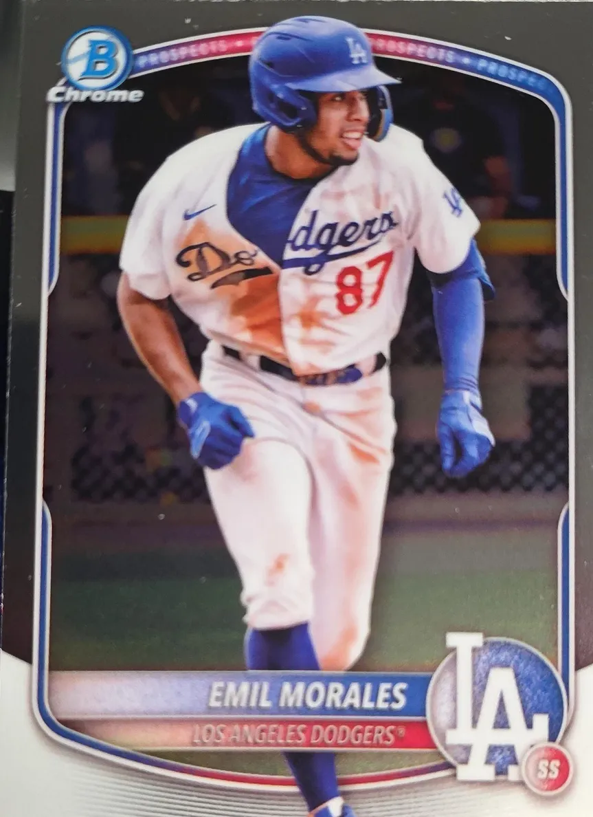 Emil Morales 2025 Bowman Chrome Prospects card