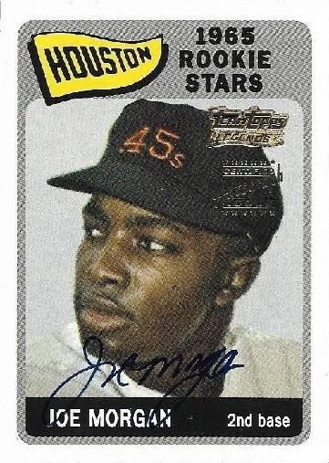 2002 Topps Baseball Joe Morgan #TT-JM