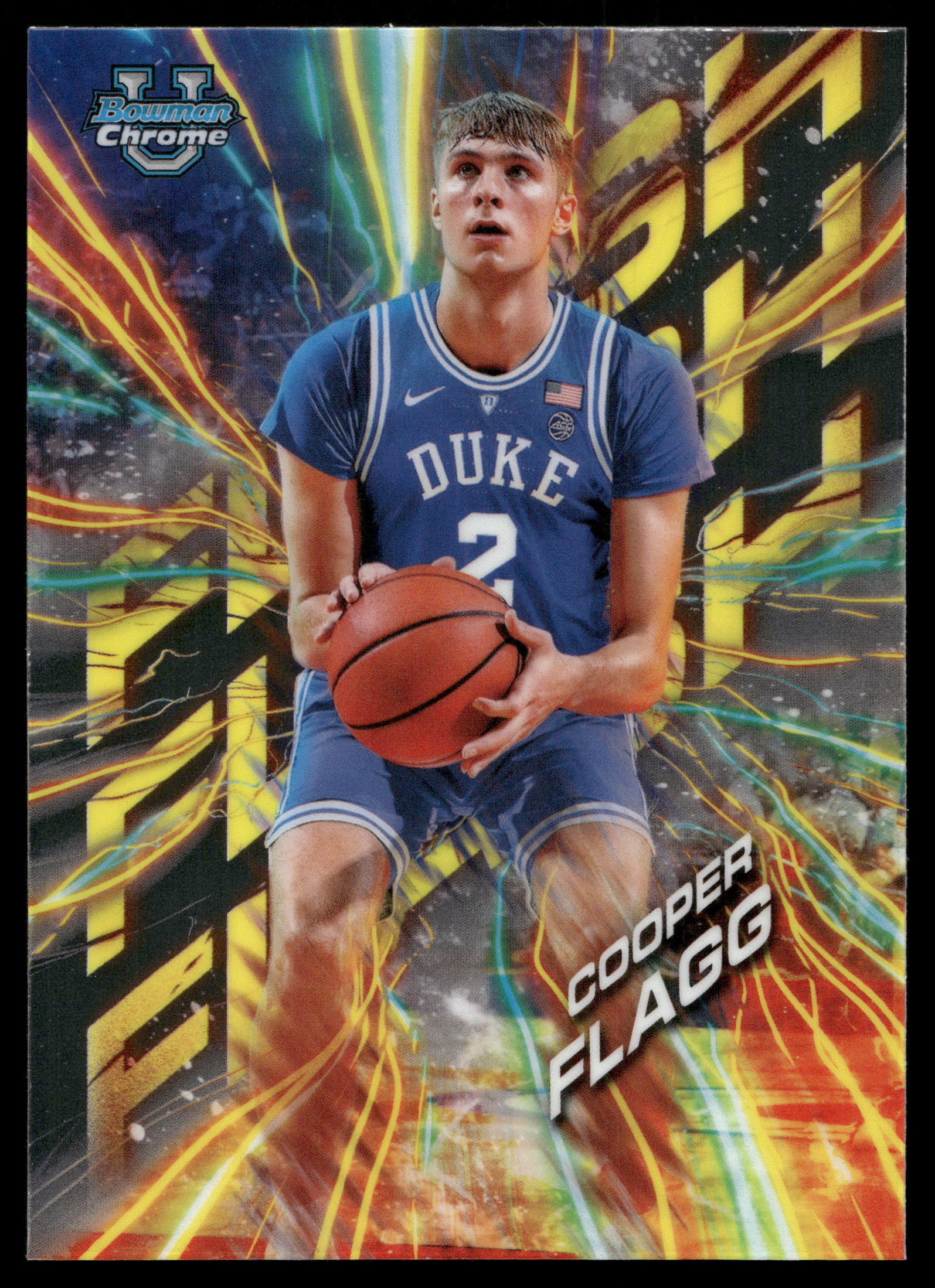 2024 Bowman Chrome University Flash Cooper Flagg #FL-1 card