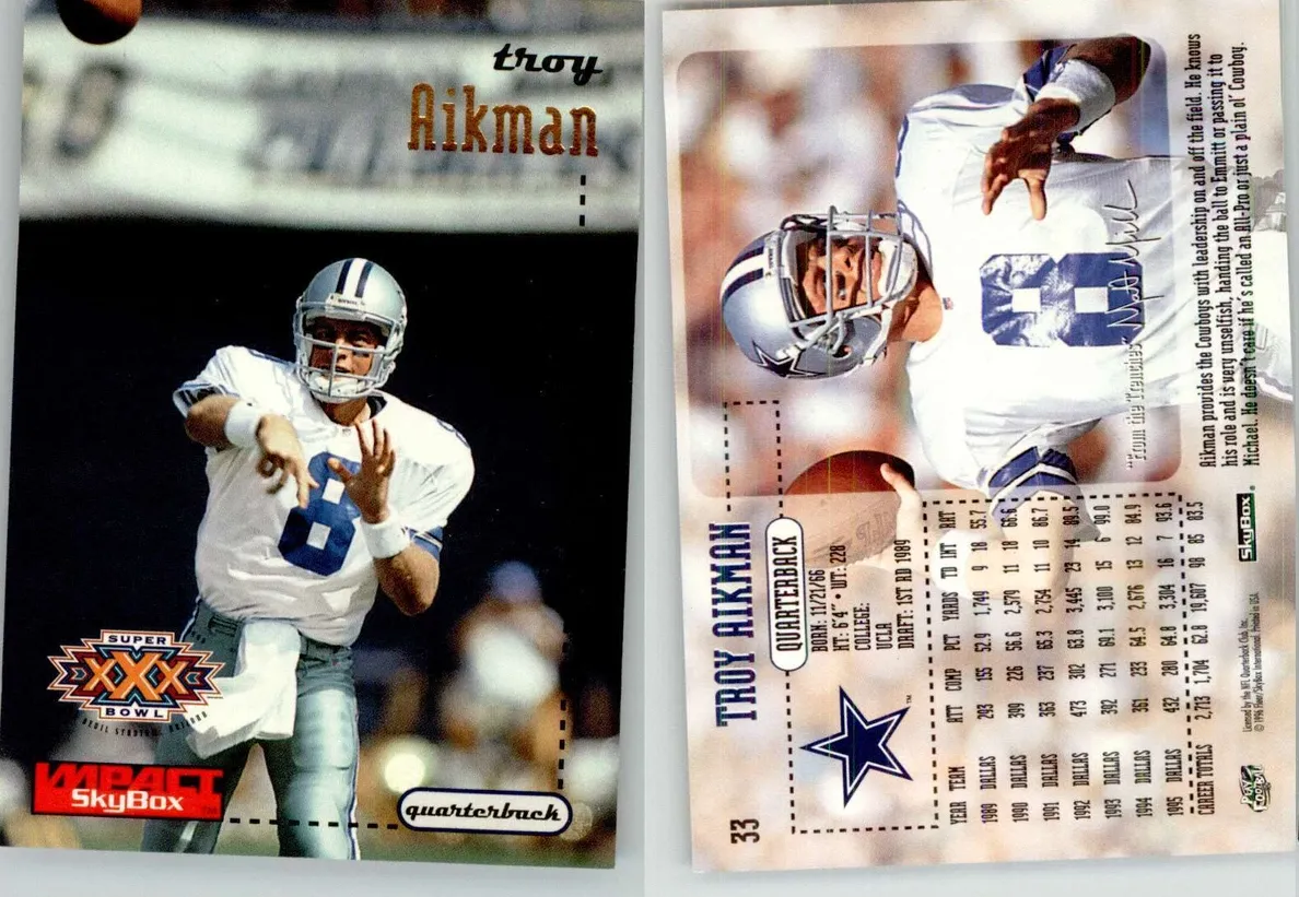 1996 Troy Aikman #33