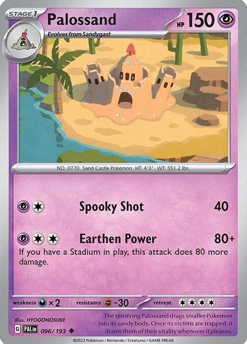 Palossand 2023 Pokemon Scarlet & Violet Paldea Evolved