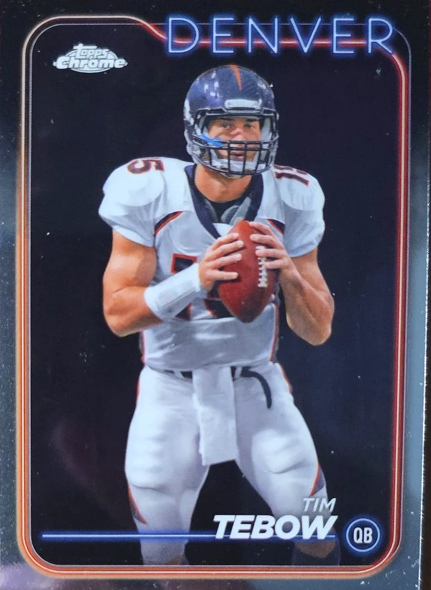 Tim Tebow 2024 Topps Chrome Football card