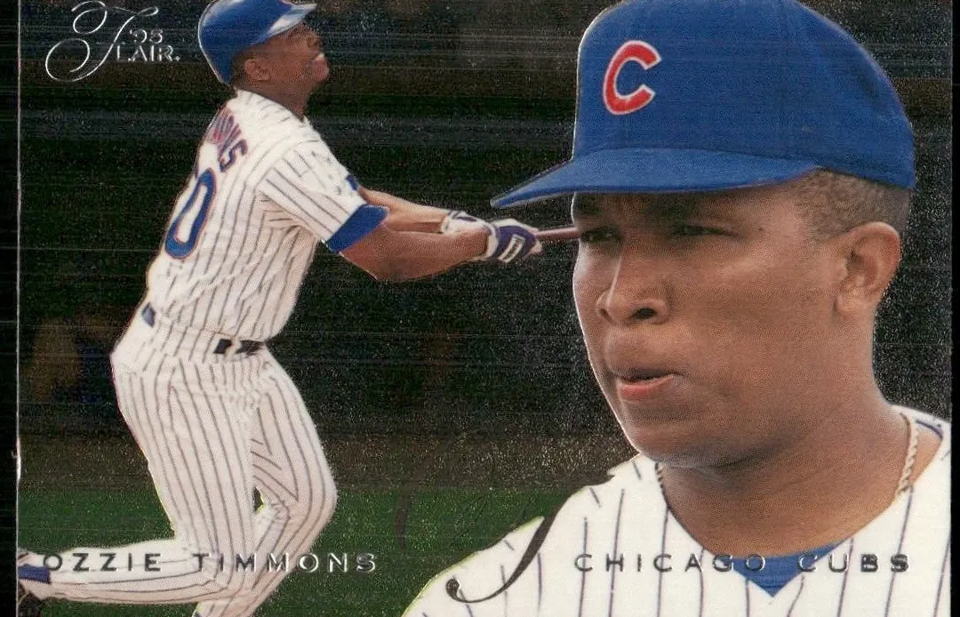 1995 Flair Ozzie Timmons #335 card