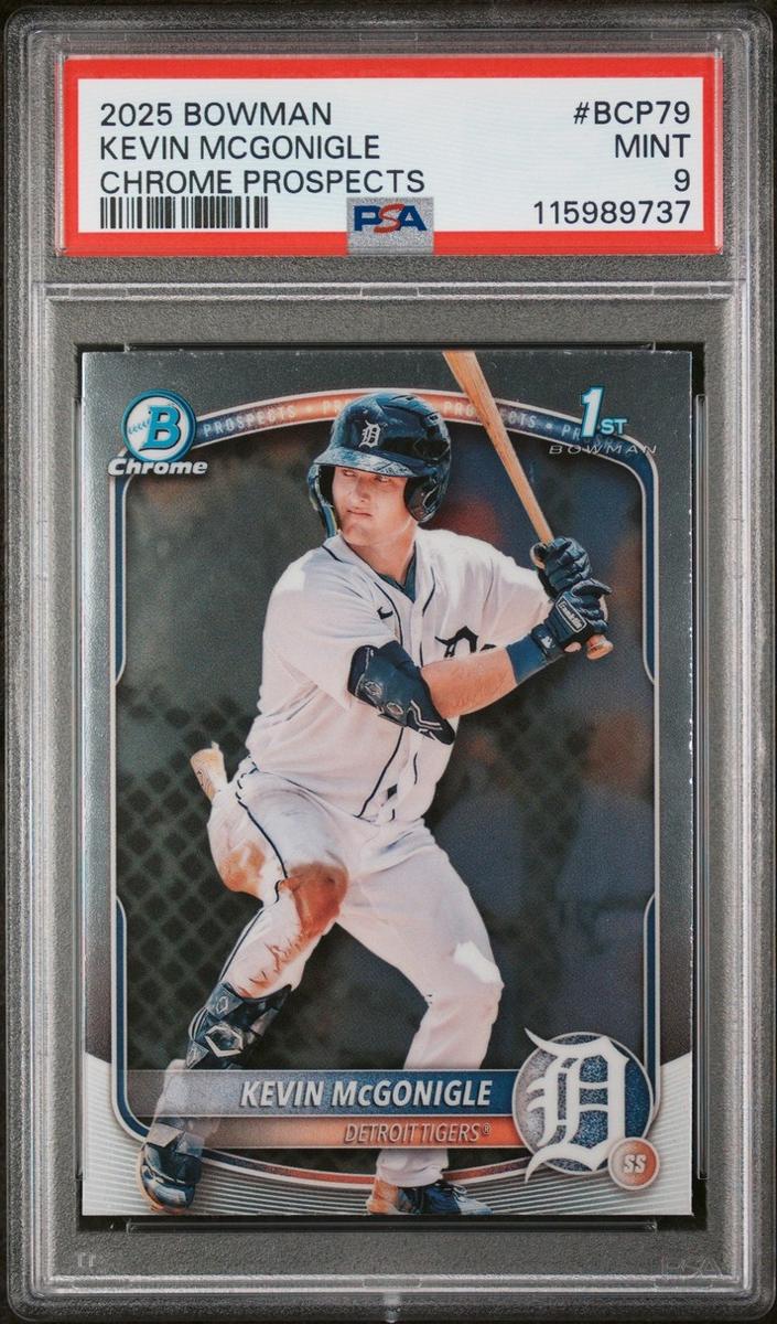 Kevin McGonigle 2025 Bowman Chrome Prospects Baseball BCP-79 Base image