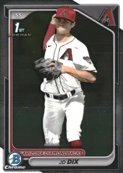 JD Dix 2024 Bowman Draft Chrome card