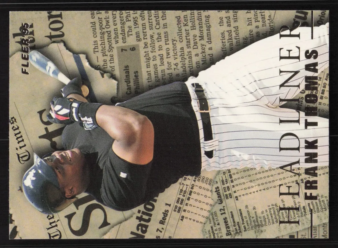 1995 Fleer Update Frank Thomas #18 card