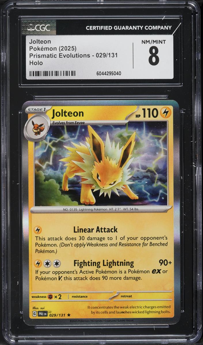 Jolteon 2025 Pokemon Scarlet & Violet Prismatic Evolutions