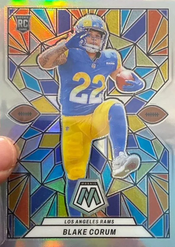 2024 Panini Mosaic Stained Glass Blake Corum #SG-25 card