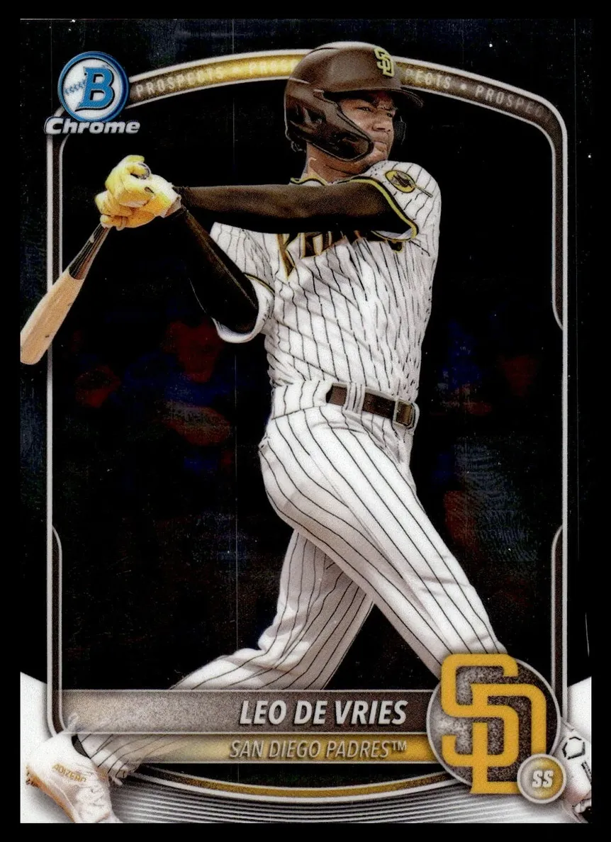 2025 Bowman Chrome Prospects Leo De Vries #BCP-59 card