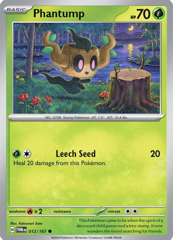 Phantump 2024 Pokemon Scarlet & Violet Twilight Masquerade