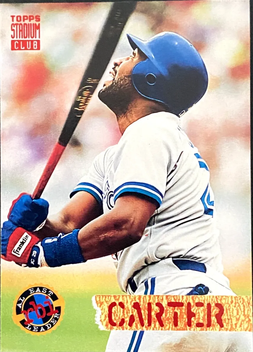 1994 Topps Stadium Club Joe Carter #527 card