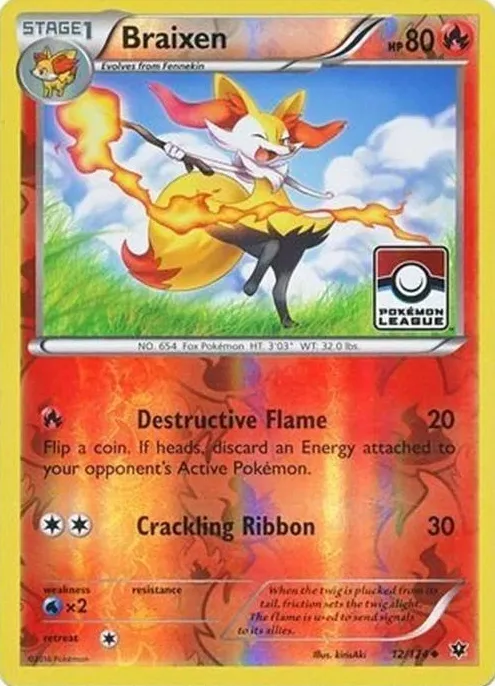 Braixen 2016 Pokemon XY Fates Collide