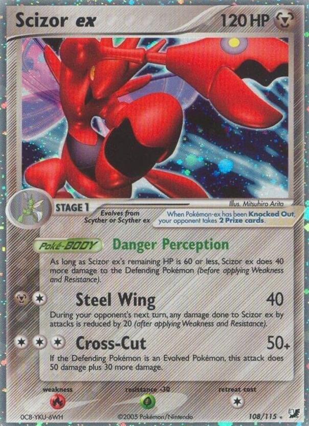 Scizor EX 2005 Pokemon EX Unseen Forces