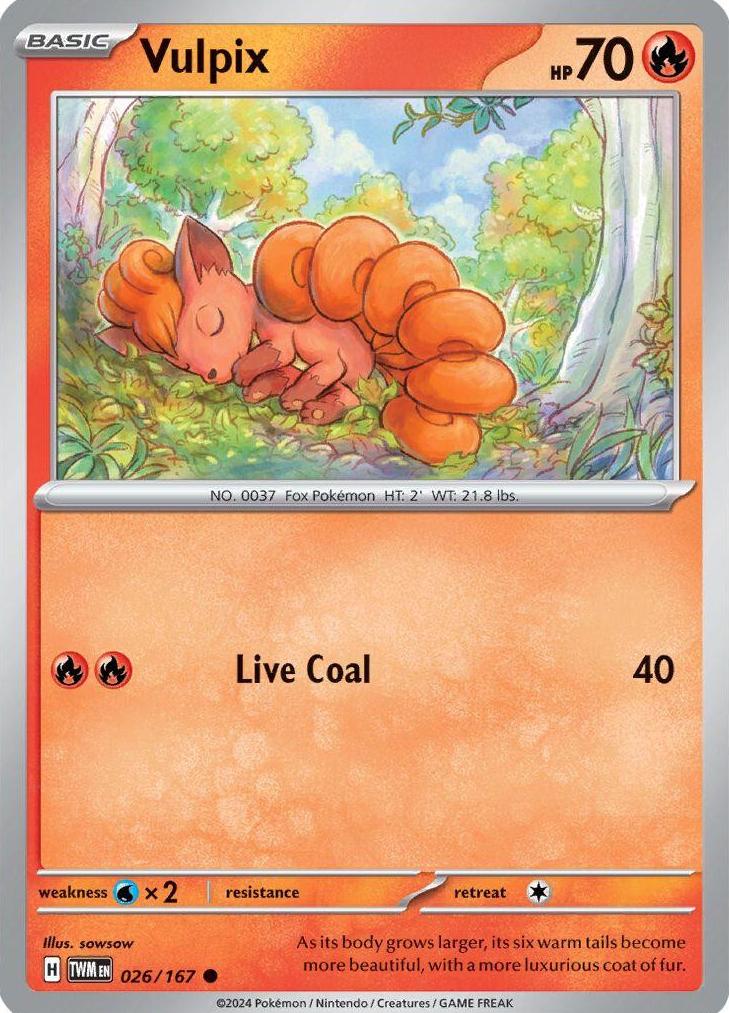 Vulpix 2024 Pokemon Scarlet & Violet Twilight Masquerade