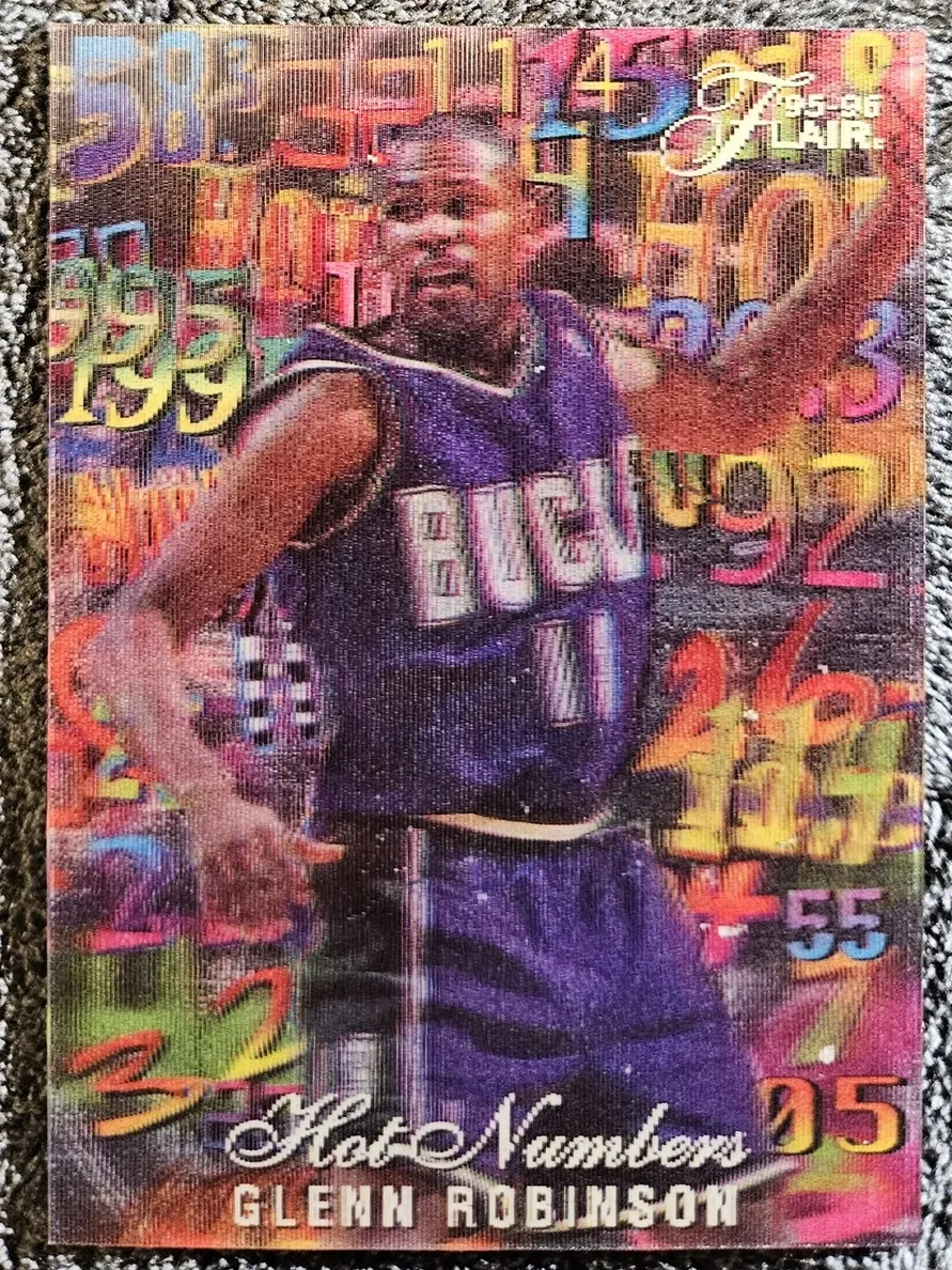 Glenn Robinson 1995 Flair Hot Numbers Basketball